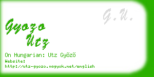 gyozo utz business card